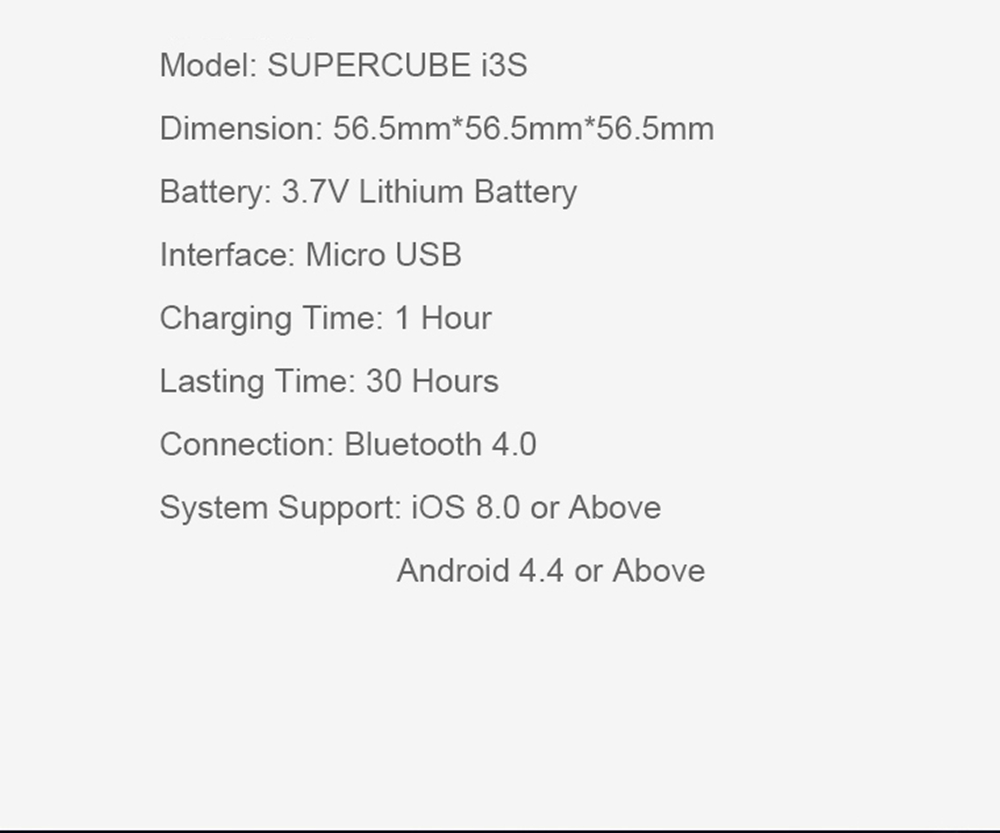 Xiaomi Giiker Super Square Magic Cube i3S Bluetooth APP Intelligent Teaching Smooth Racing Third-order Magnetic Force - Multi