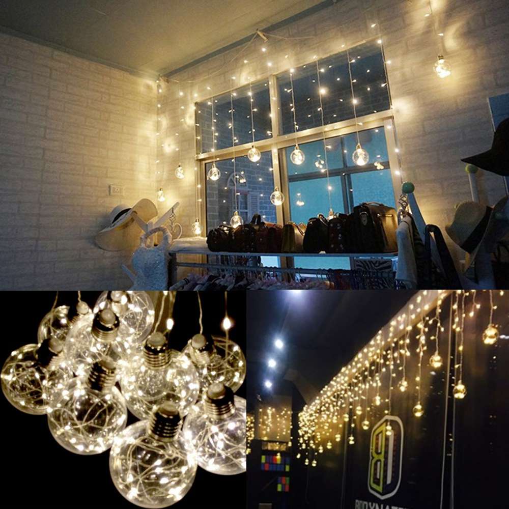 Edison G95 Gypsophila E26 Decorative Bulb Led Copper Wire Bulbs Christmas Decoration Lights -RGB