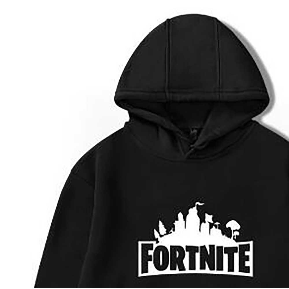 black fortnite hoodie