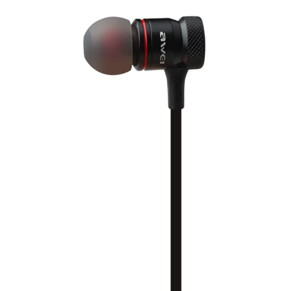Awei ES70TY Wired Earphone with Mic Wire Control Black