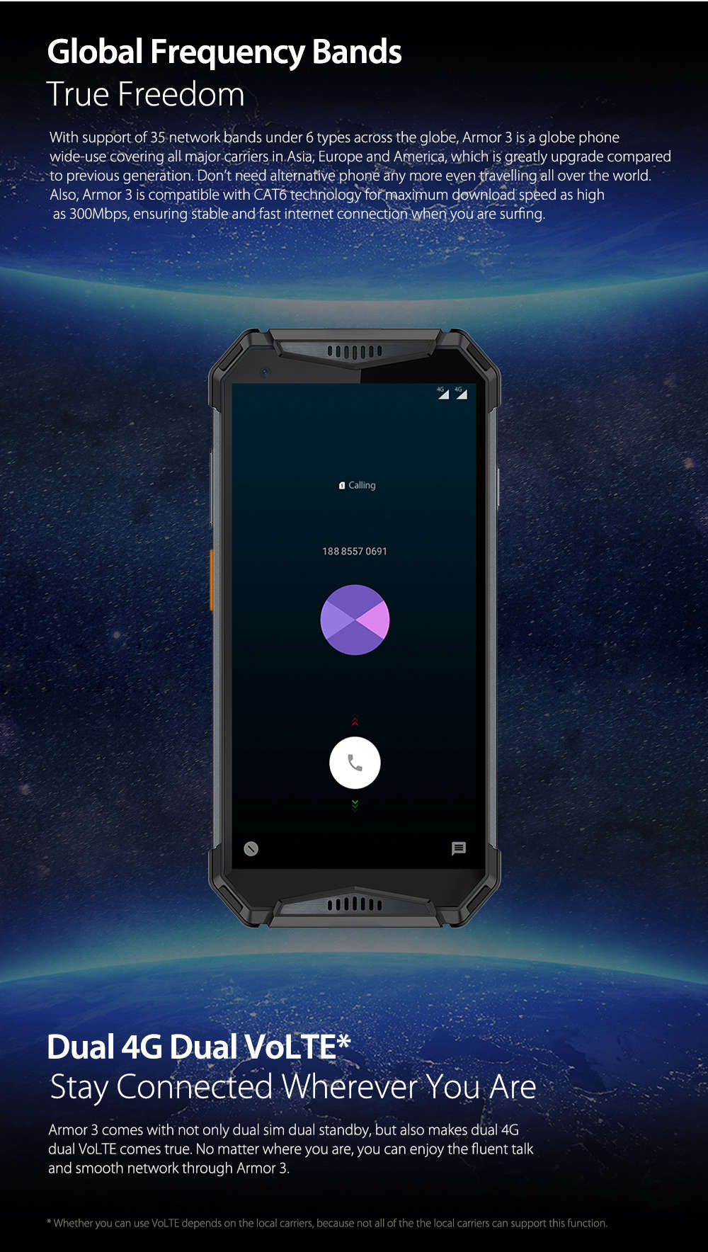 [HK Stock]Ulefone Armor 3 5.7 Inch 4G LTE Smartphone FHD+ Screen MT6763T 4GB 64GB 21.0MP Rear Camera Android 8.1 IP68 NFC 10300mAh Fast Charge - Orange