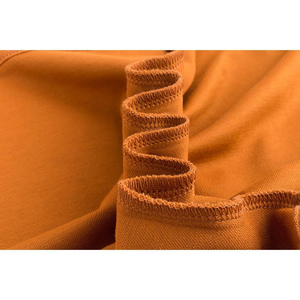 Men's Autumn Business Casual Long Sleeve Lapel Polo Shirt Anti-Pilling Size M - Yellow