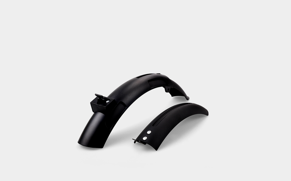 Original Xiaomi Qicycle EF1 Smart Bicycle Accessory Set (Fender + Parking Rack) - Black