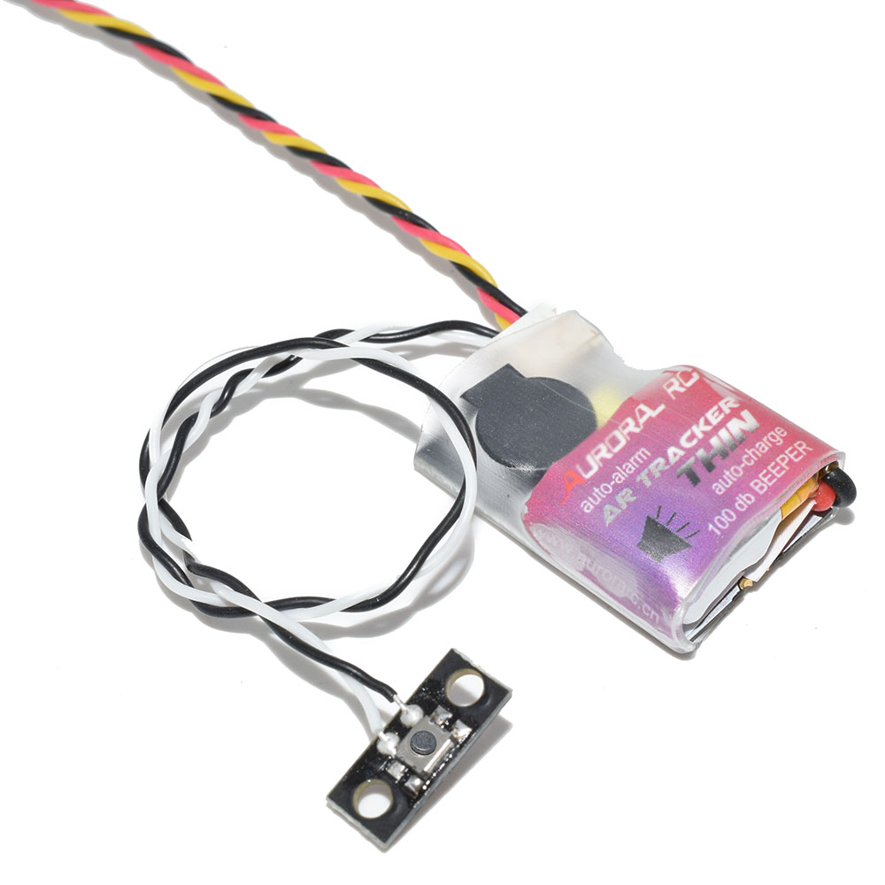 Aurora RC AR TRACKER-THIN 100dB Beeper Buzzer Auto Charge Built-in Battery for RC Drone - Black