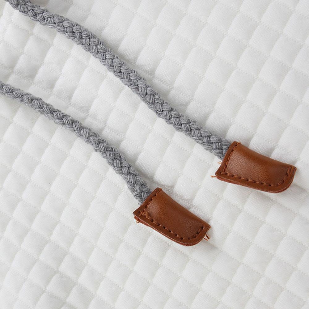 Men's Basic Winter Warm Long Sleeve Grid Hoodie (Sweatshirt Outwear Sweater Size L) - White