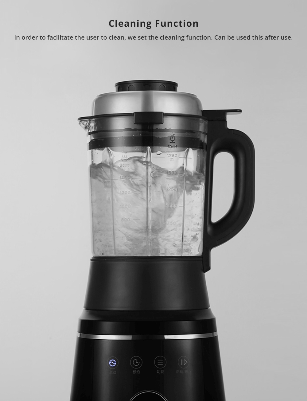 Xiaomi Viomi High-speed Blender Ultra High-speed Automatic Temperature Retention APP Reservation - Black