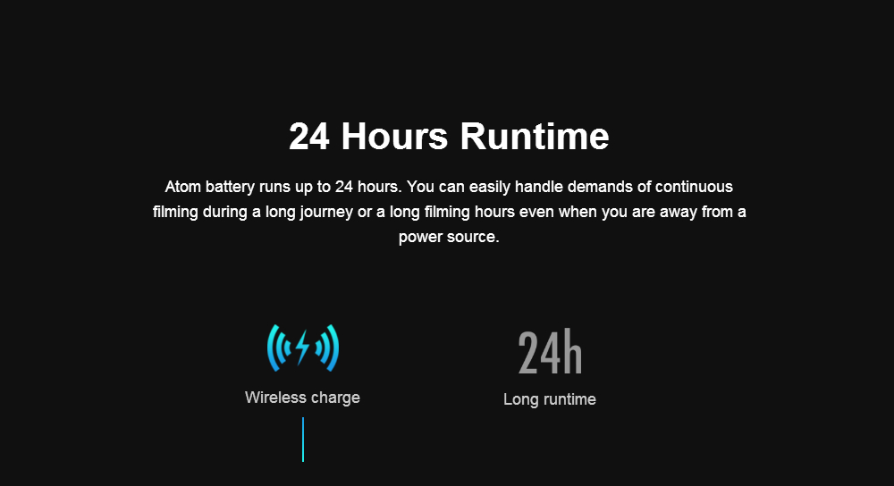 Snoppa Atom 3-Axis Brushless Foldable Handheld Gimbal Stabilizer for Smartphone - Mystery Black