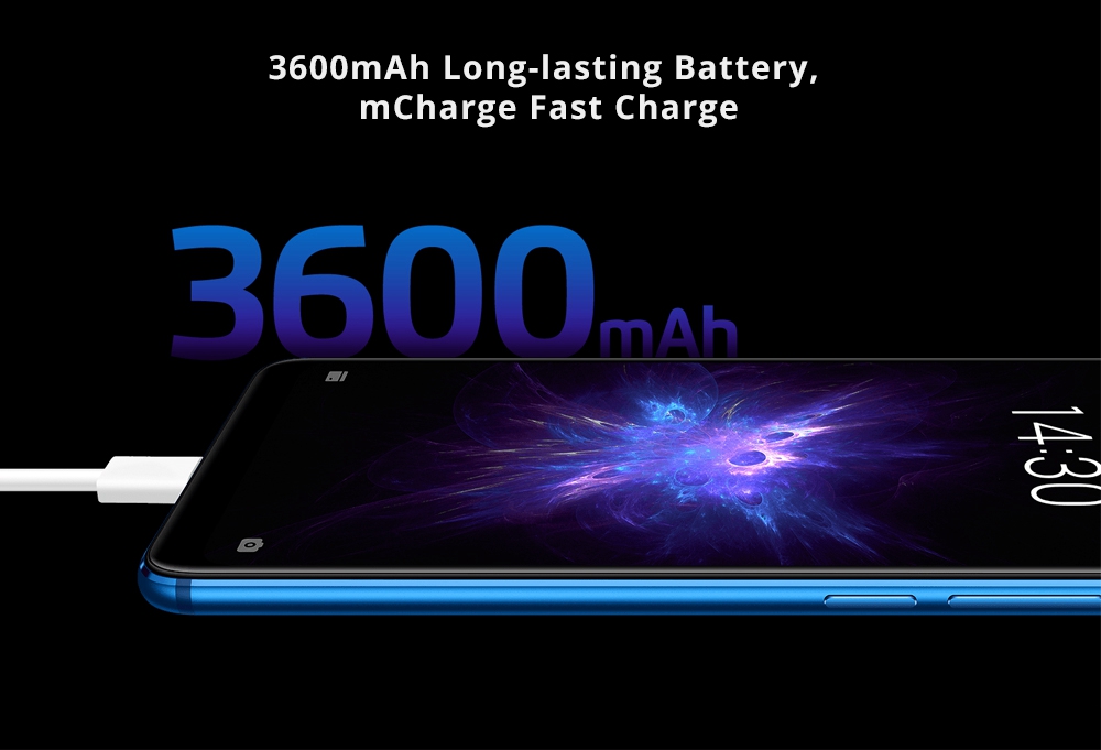 Meizu Note 8 6.0 Inch 4G LTE Smartphone Snapdragon 632 4GB 64GB 12.0MP+5.0MP Dual Rear Cameras Android 8.1 Face ID Fast Charge - Black