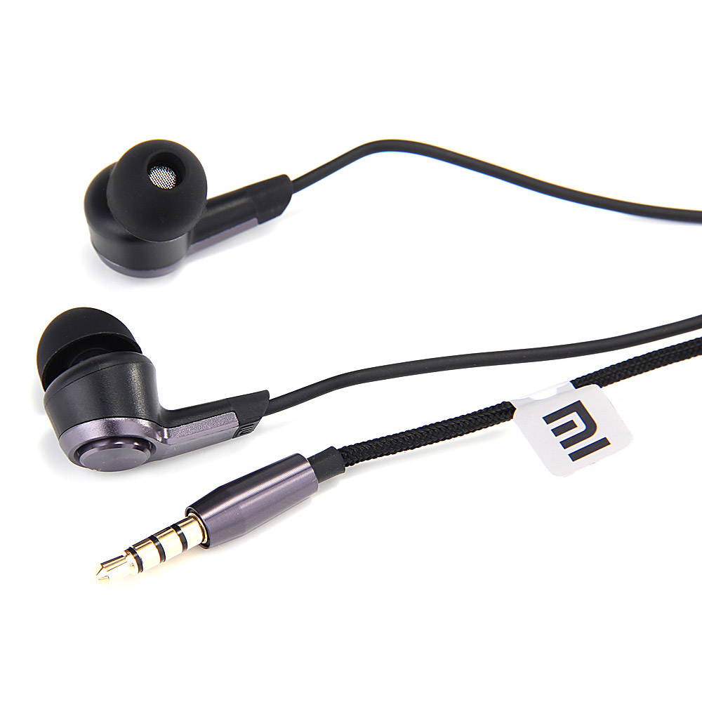 [HK Stock] New Original Xiaomi Piston 3 Earphone 2015 In-Ear Earphones Wire Control Mic for iPhone iPod Android - Black