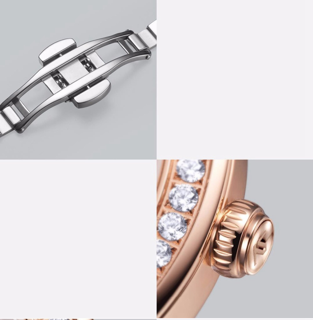 Xiaomi Youpin TwentySeventeen Women's Crystal Quartz Watch - Rose Gold