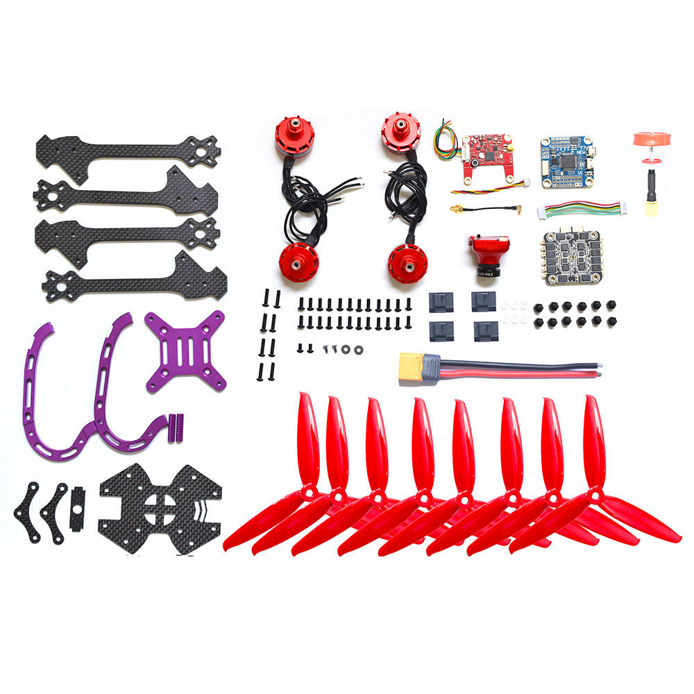 GHINI250 250mm DIY FPV Racing Drone F7 FC OSD 35A 4In1 BLHELI_S ESC 5.8G 40CH VTX 960H 1/3 MG SuperII HAD CCD Camera PNP