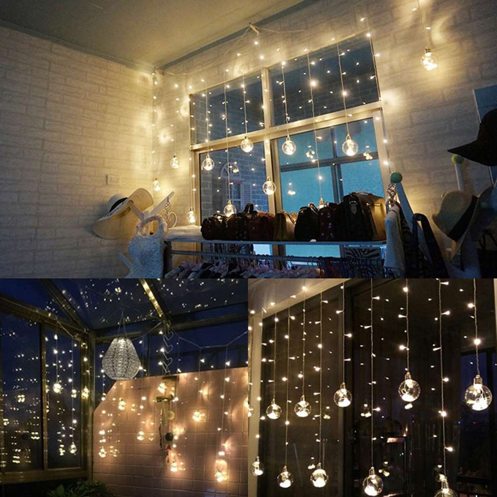 Edison G95 Gypsophila E26 Decorative Bulb Led Copper Wire Bulbs Christmas Decoration Lights -RGB