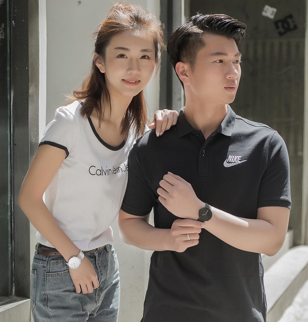 Xiaomi TwentySeventeen Unisex Quartz Watch Luminous Pointer Leather Strap - Black