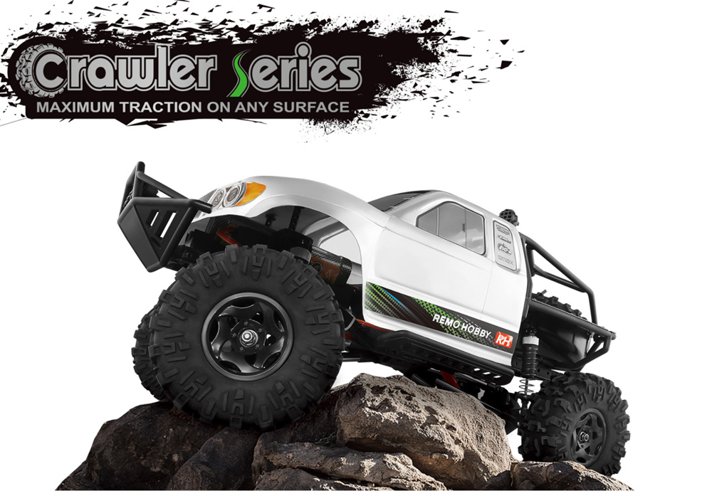 Remo Hobby 1093-ST 2.4G 1:10 4WD Brushed Off-road RC Car Rock Crawler RTF - Black