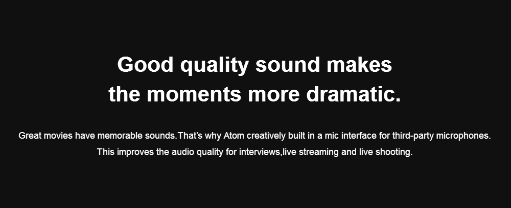 Snoppa Atom 3-Axis Brushless Foldable Handheld Gimbal Stabilizer for Smartphone - Mystery Black