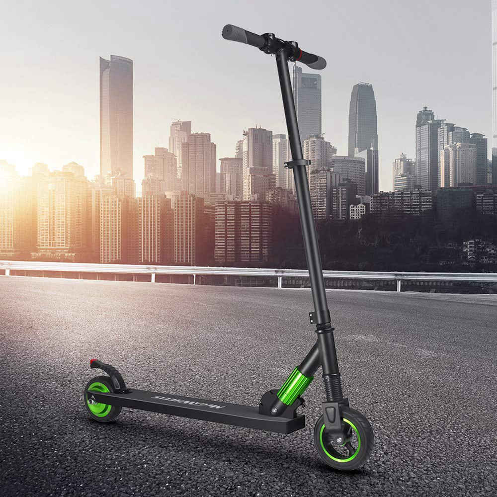 [DE Stock] Megawheels S1-2 Portable Folding Electric Scooter 250W Motor 23km/h Micro-Electronic Braking System - Green