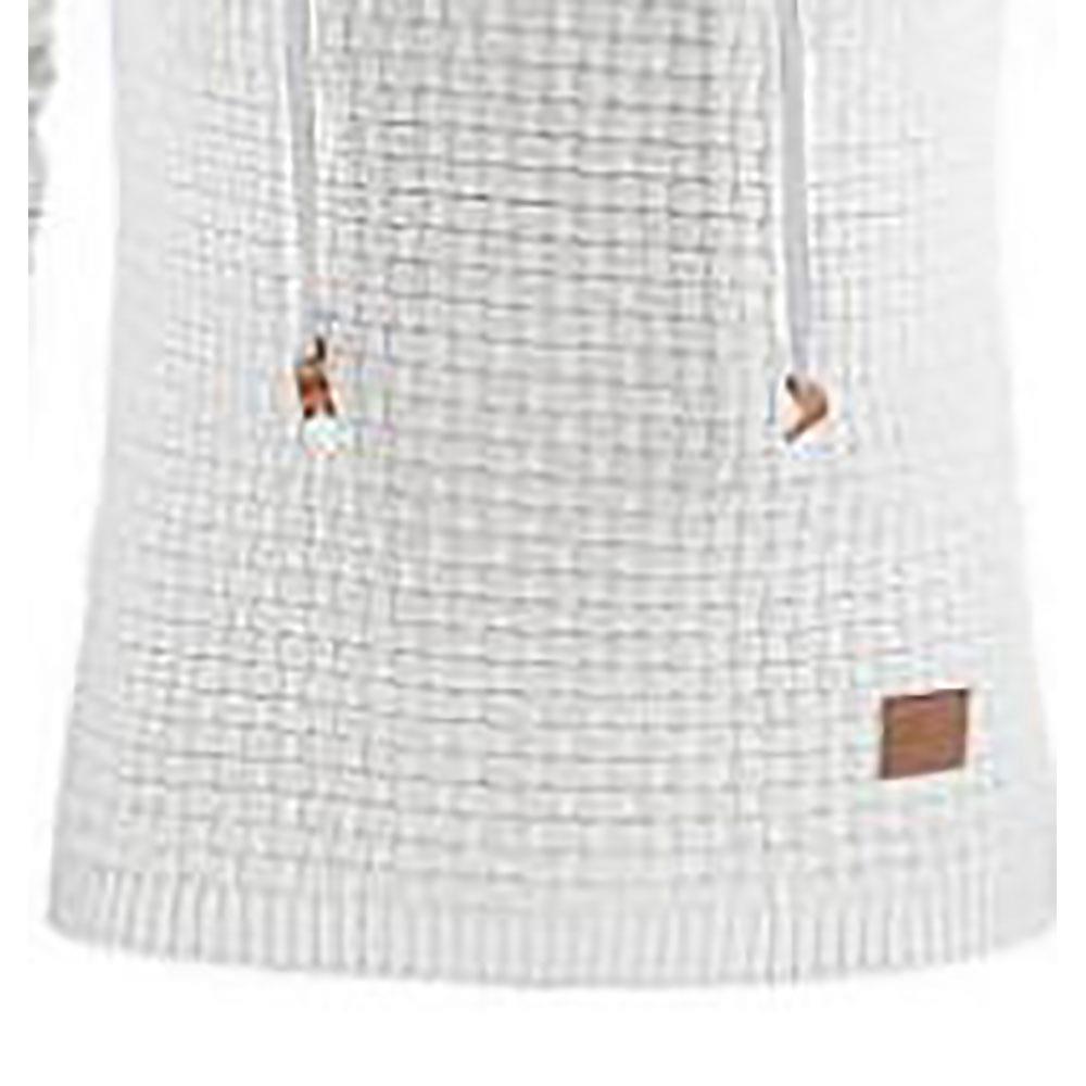 Men's Basic Winter Warm Long Sleeve Grid Hoodie (Sweatshirt Outwear Sweater Size L) - White