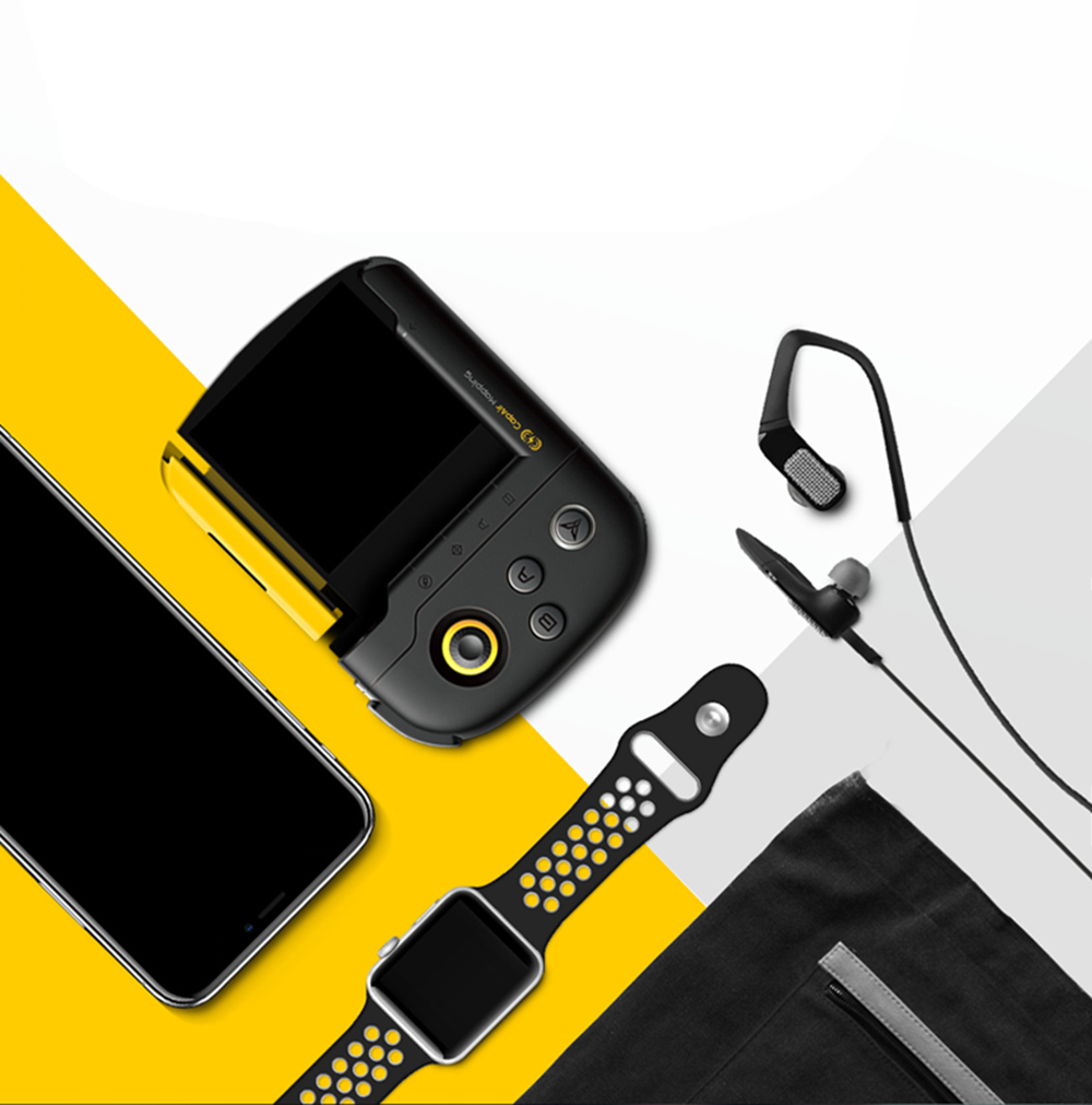 Flydigi WASP Physical Connection CapAir Mapping One-hand Game Controller for iphone X Support Pubg Mobile Legends -Black