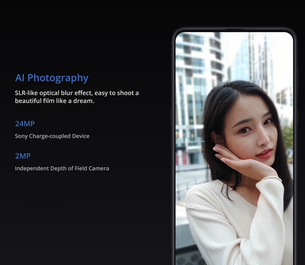 Xiaomi Mi Mix 3 6.39 Inch 4G LTE Smartphone Snapdragon 845 8GB 128GB 12.0MP+12.0MP Dual Rear Cameras MIUI 10 Ceramic Body NFC Wireless Charge - Black
