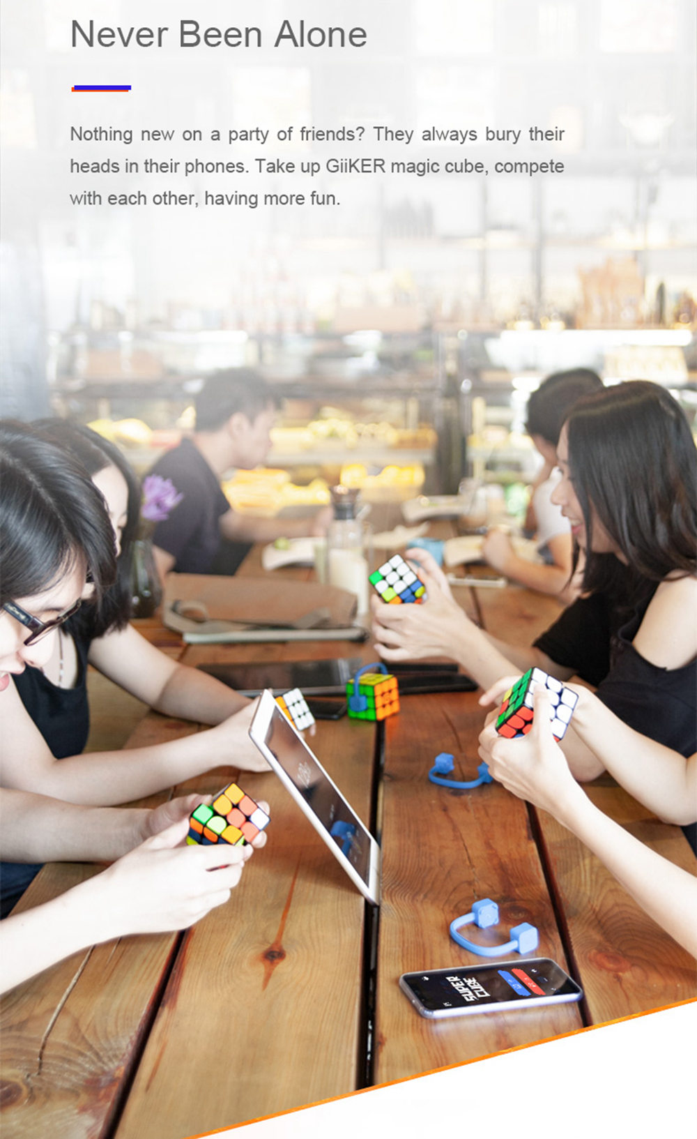 Xiaomi Giiker Super Square Magic Cube i3S Bluetooth APP Intelligent Teaching Smooth Racing Third-order Magnetic Force - Multi