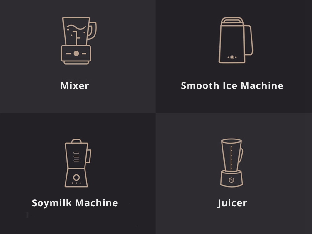 Xiaomi Viomi High-speed Blender Ultra High-speed Automatic Temperature Retention APP Reservation - Black