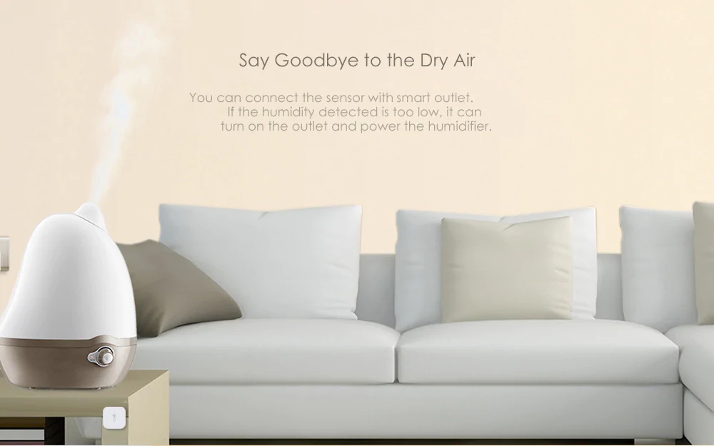 Xiaomi Aqara Temperature Humidity Sensor (Works with Other Aqara Smart Home Devices) - White