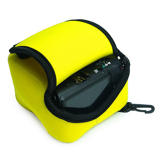 [HK Stock] Neopine NE-NEXM High Quality Diving Material Soft Camera Bag Case for Sony NEX5N/NEX5 - Yellow