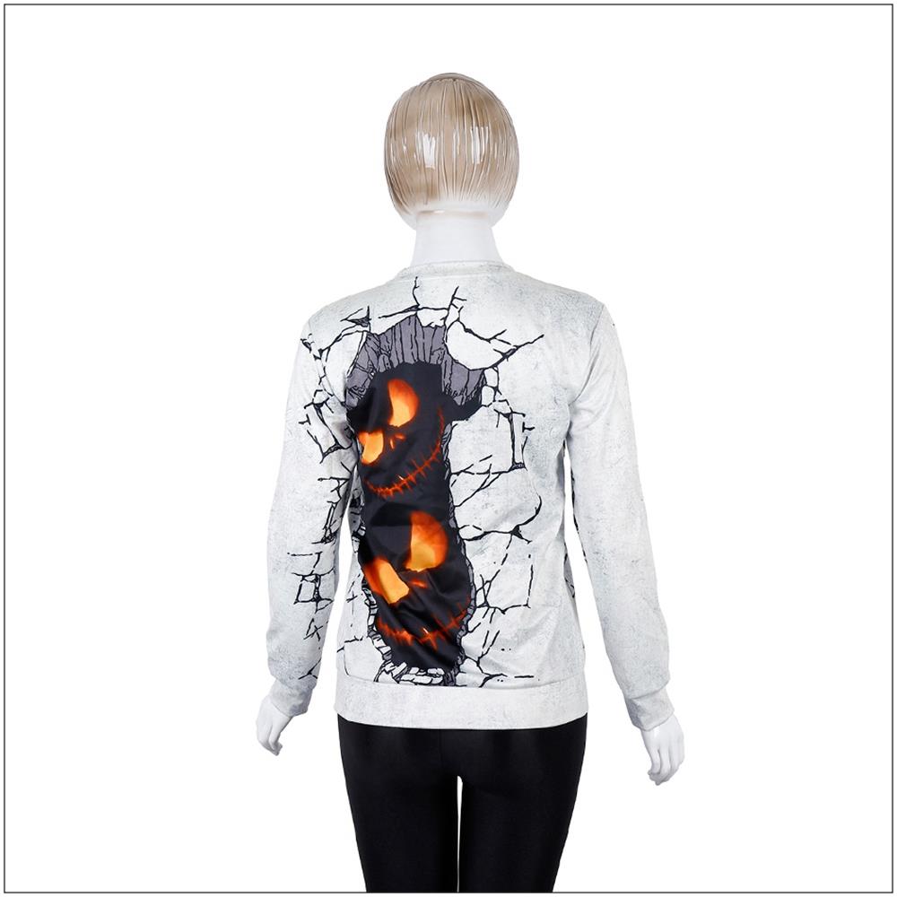 New Halloween skull colorful 3D digital printing leggings main image 1