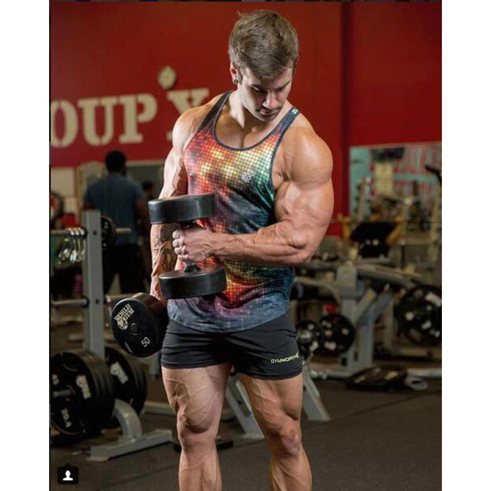 Men Sports Fitness Breathable Slim Vest Size M - Lattice