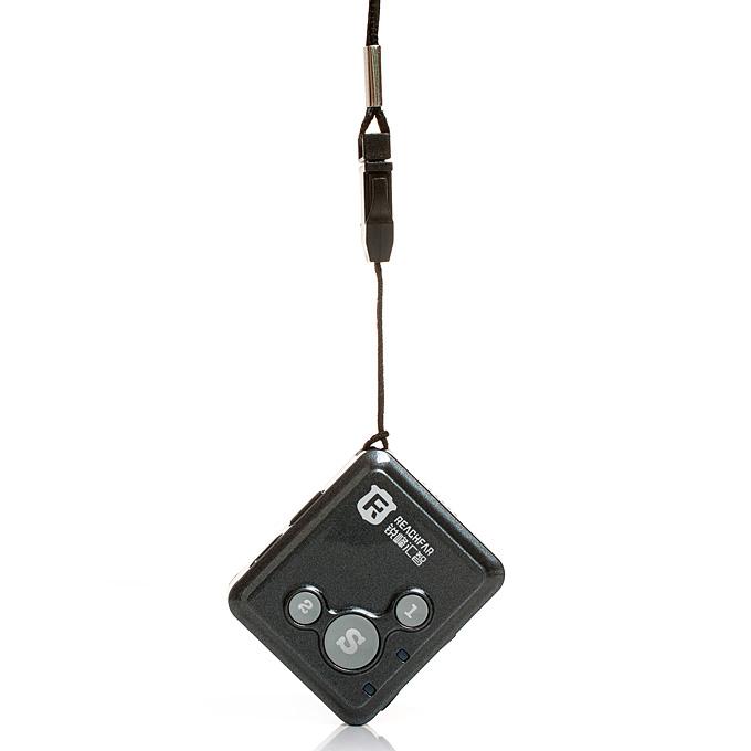 REAGHFAR RF-V16 Mini Personal Locator GPS Real Time Tracker SOS Communicator - Black + Grey