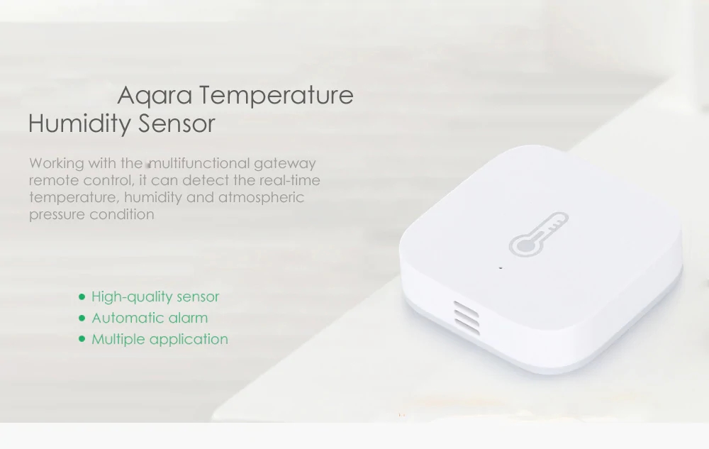Xiaomi Aqara Temperature Humidity Sensor (Works with Other Aqara Smart Home Devices) - White