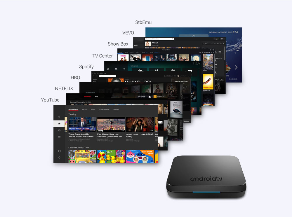 MECOOL KM9 Amlogic S905X2 Android 8.1 4GB/32GB TV Box with Voice Remote Dual Band WiFi Bluetooth