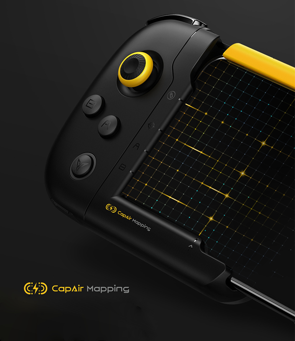 Flydigi WASP Physical Connection CapAir Mapping One-hand Game Controller for iphone X Support Pubg Mobile Legends -Black