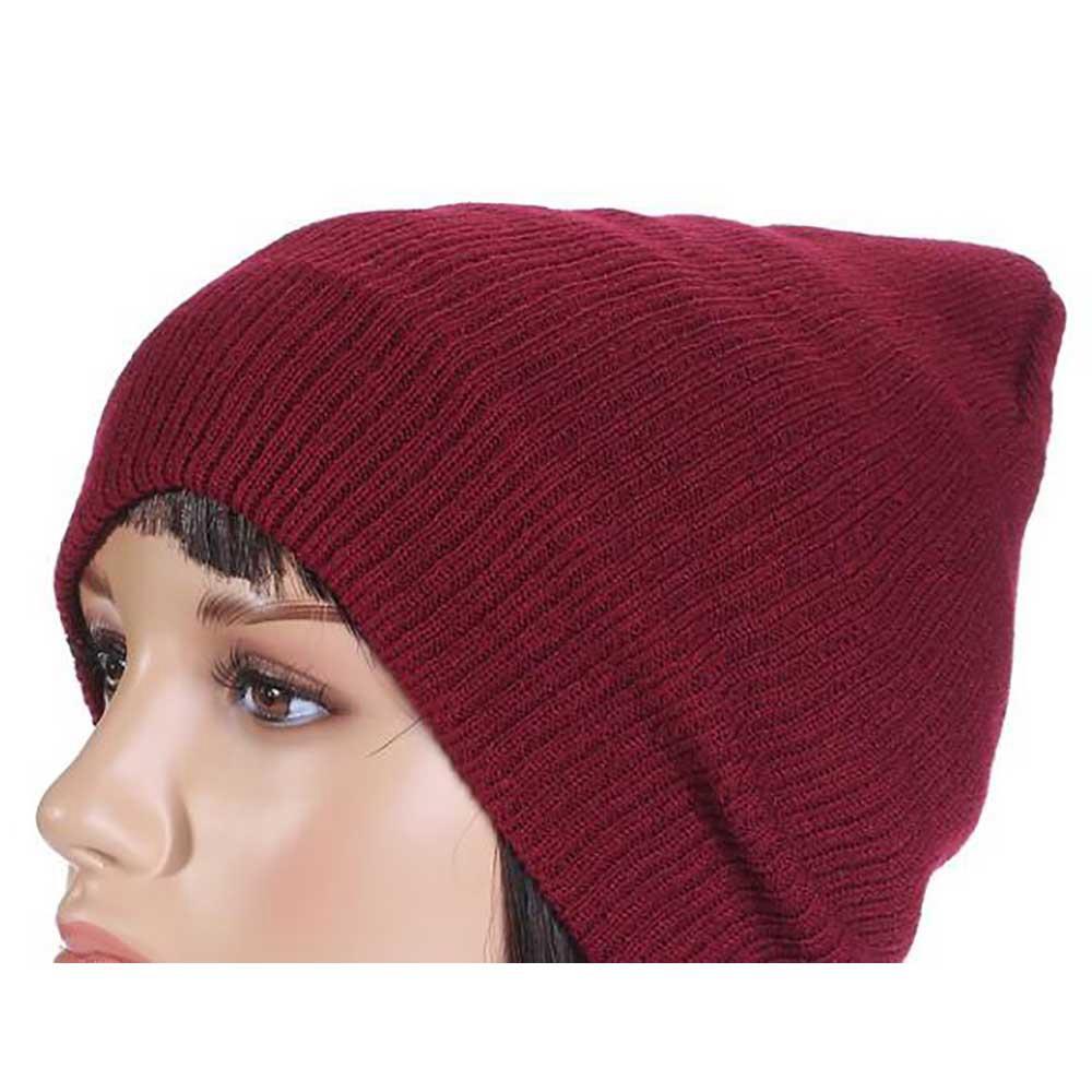 burgundy knit hat