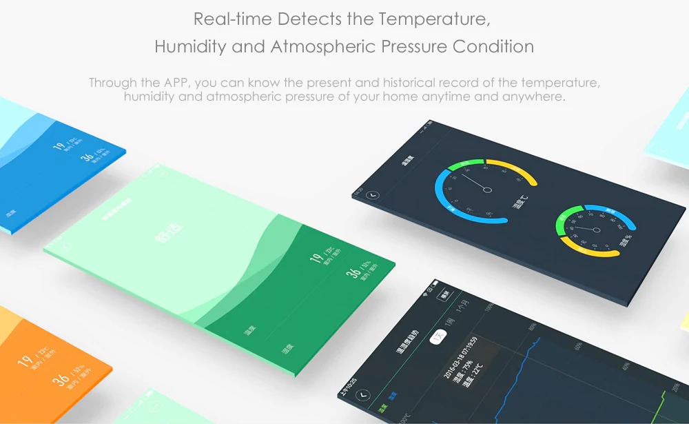 Xiaomi Aqara Temperature Humidity Sensor (Works with Other Aqara Smart Home Devices) - White