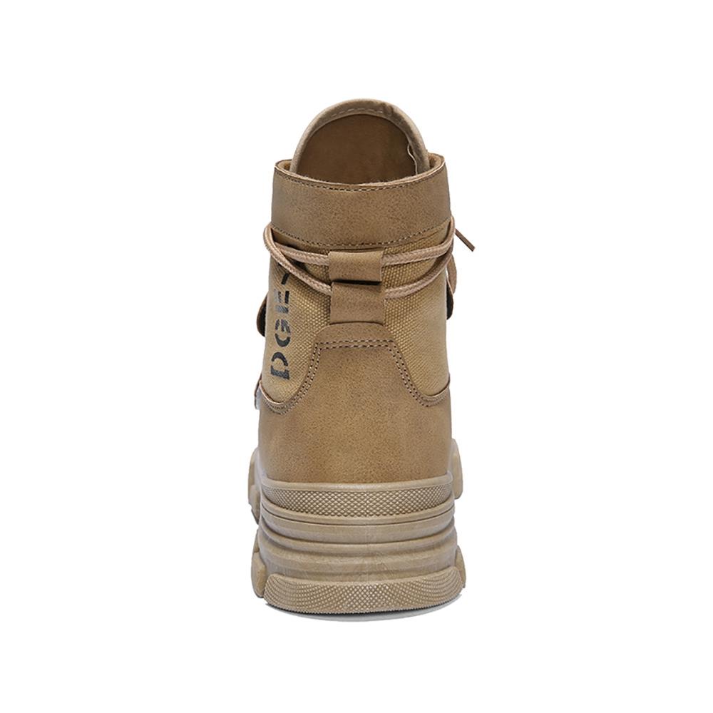 S2802 Men's Casual Martin Boots Sports Shoes Rubber Sole EU39.5 - Khaki