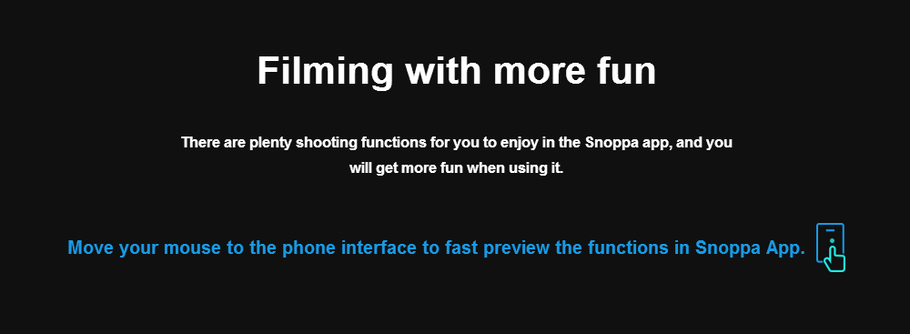 Snoppa Atom 3-Axis Brushless Foldable Handheld Gimbal Stabilizer for Smartphone - Mystery Black