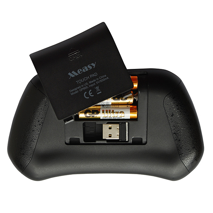 Smart GP800 Air Mouse Wireless Keyboard with 2.4G RF Wireless Connect - Black