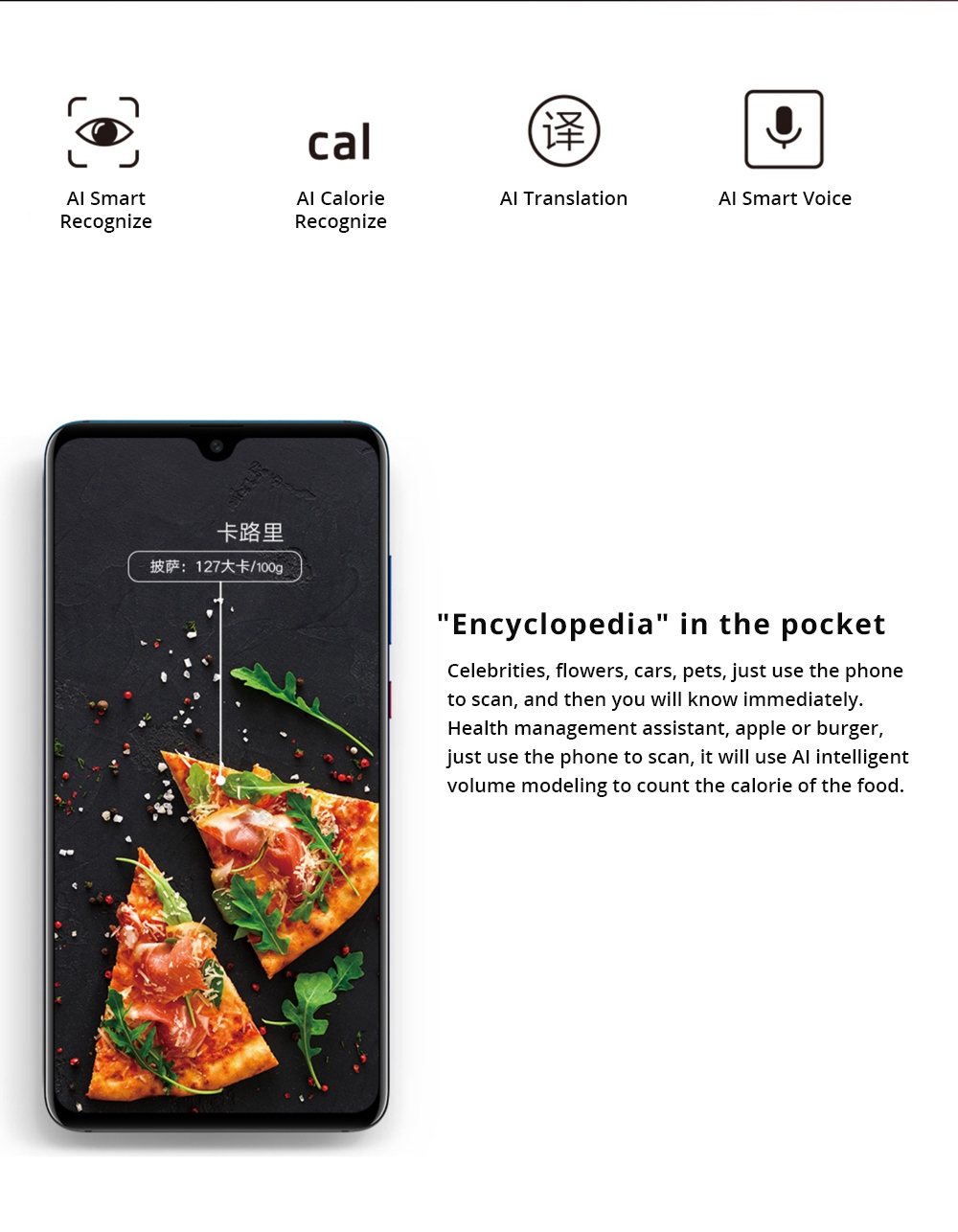 HUAWEI Mate 20 Pro 6.39 Inch 4G LTE Smartphone Kirin 980 8GB 128GB 40.0MP+20.0MP+8.0MP Triple Rear Cameras EMUI 9 Type-C NFC IR Remote Control - Bright Black