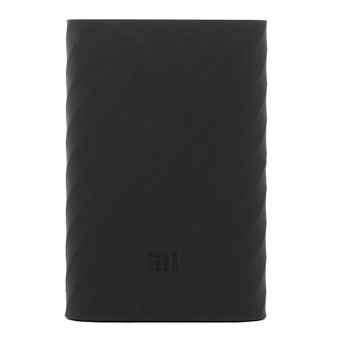 [HK Stock] Original Xiaomi 10000mAh Power Bank Silicone Case Charger Protector Cover - Black