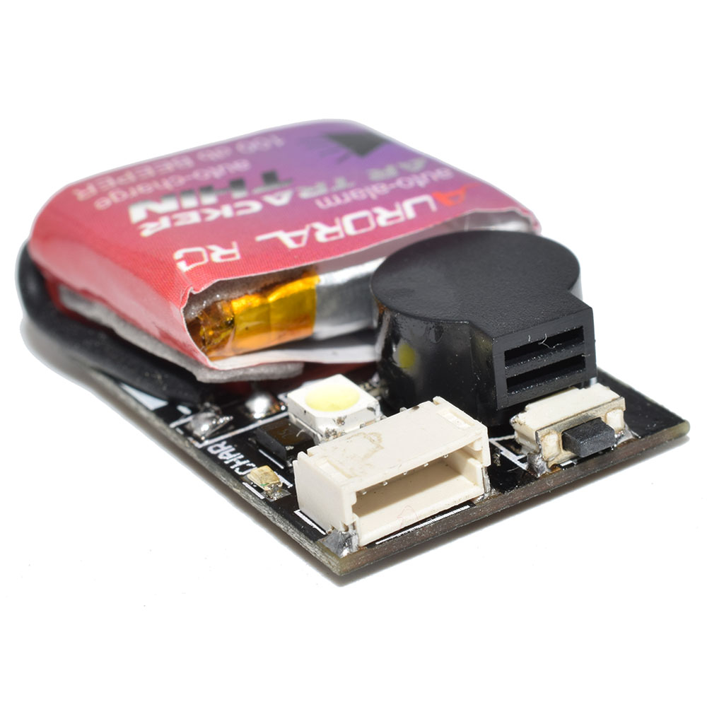 Aurora RC AR TRACKER-THIN 100dB Beeper Buzzer Auto Charge Built-in Battery for RC Drone - Black