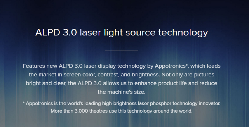 [HK Stock][International Edition] Xiaomi Mijia Laser Projector 5000 Lumens Full HD 4K Ultra Short Focal Lens ALPD 3.0 Laser Light Dual Band WIFI - White