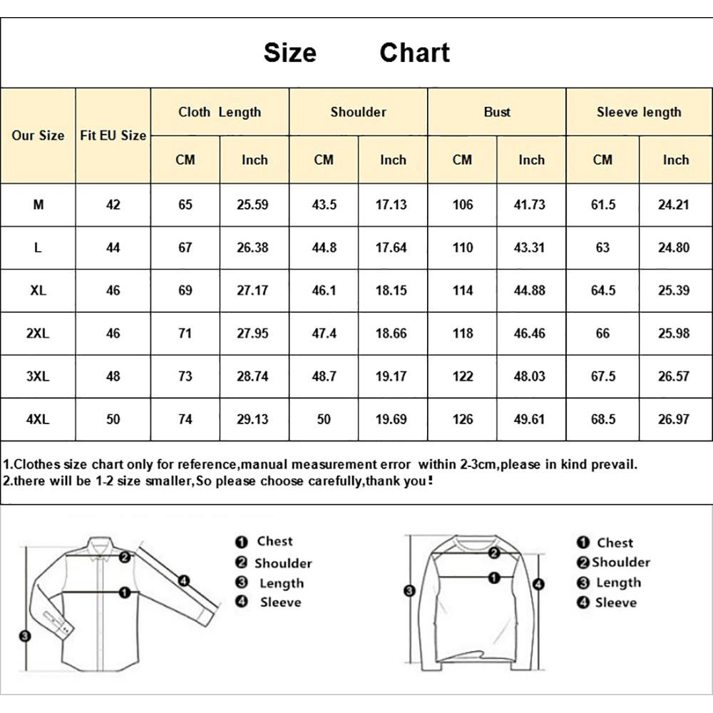 Xl Jacket Size Chart