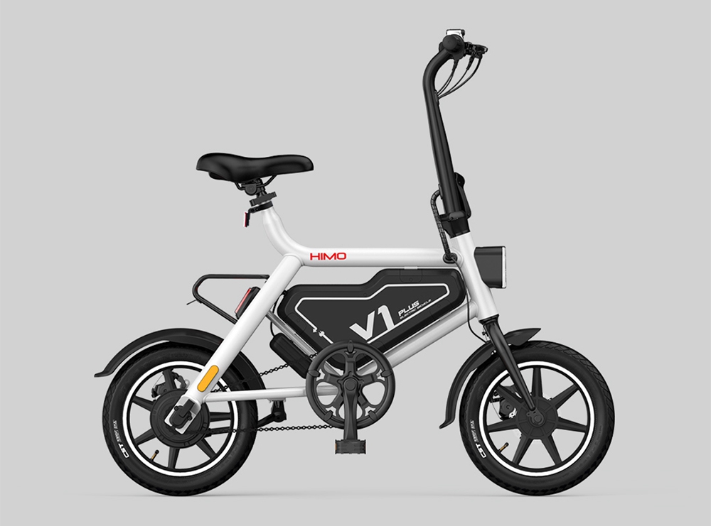 Xiaomi HIMO V1 Plus Portable Folding Electric Moped Bicycle 250W Motor 14 Inch Wheel Diameter Lightweight Design - White
