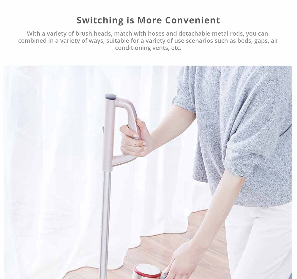 [International Version] Xiaomi LEXY JIMMY JV71 Vertical Cordless Stick Vacuum Cleaner 130AW Powerful Suction Anti-winding Hair Mite Cleaning - Champagne gold