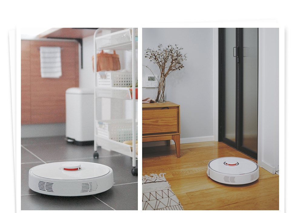 [Spain Stock][ International Version]Xiaomi Mijia Roborock S50 Robot Vacuum Cleaner 2 Automatic Area Cleaning 2000pa Suction 2 in 1 Sweeping Mopping Function LDS Path Planning 5200mAh Battery - White