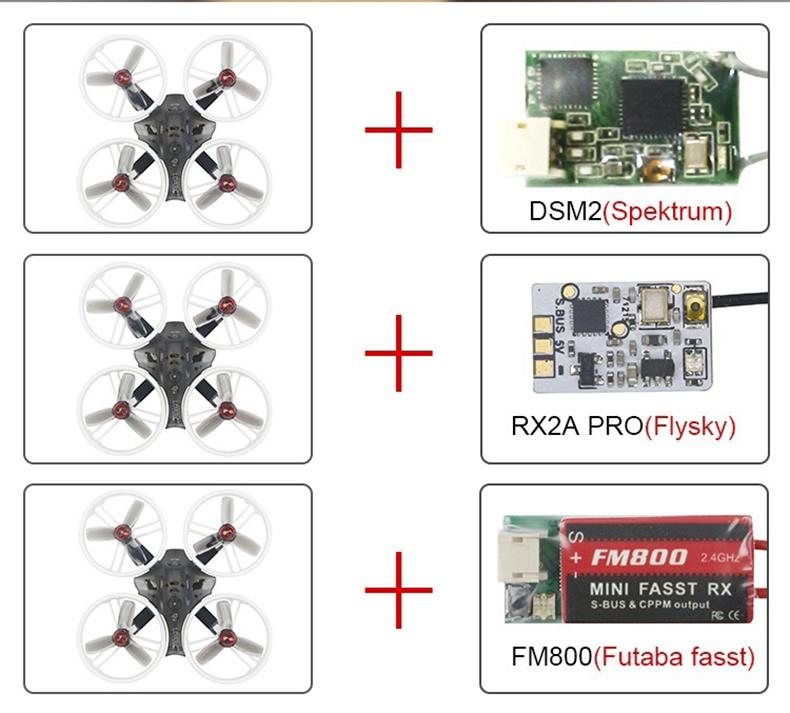KINGKONG/LDARC ET125 V2 FPV Racing Drone F3 FC OSD 12A BLHELI_S 4 In 1 ESC 5.8G 16CH VTX RX2A PRO Receiver - BNF