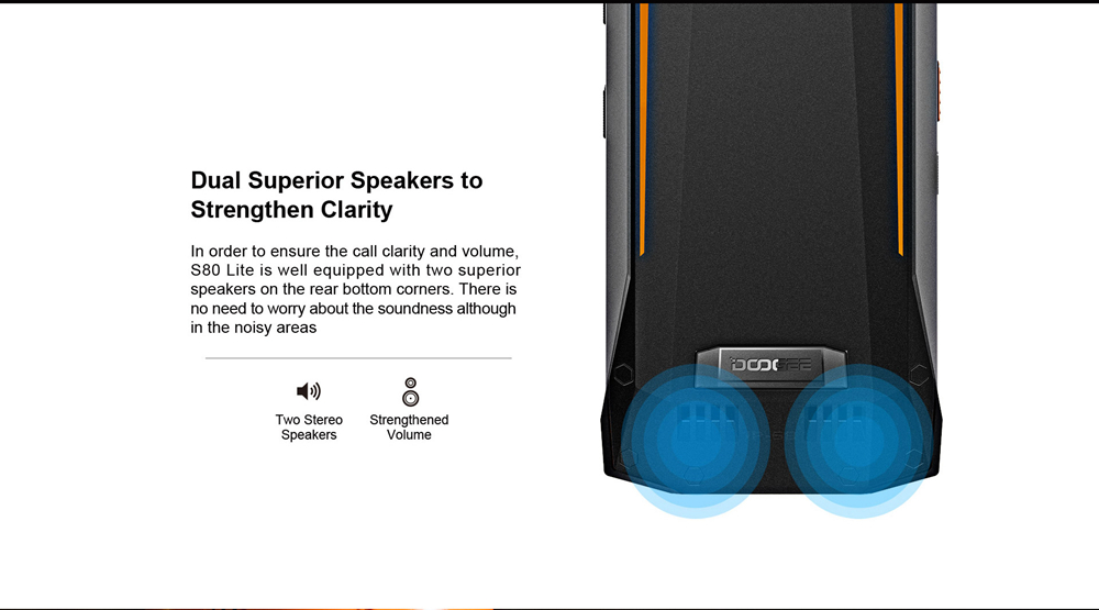 [HK Stock]DOOGEE S80 Lite 5.99 Inch 4G LTE Smartphone Helio P23 4GB 64GB 13.0MP+8.0 Dual Rear Cameras Android 8.1 IP68 Walkie Talkie NFC 10080mAh - Orange