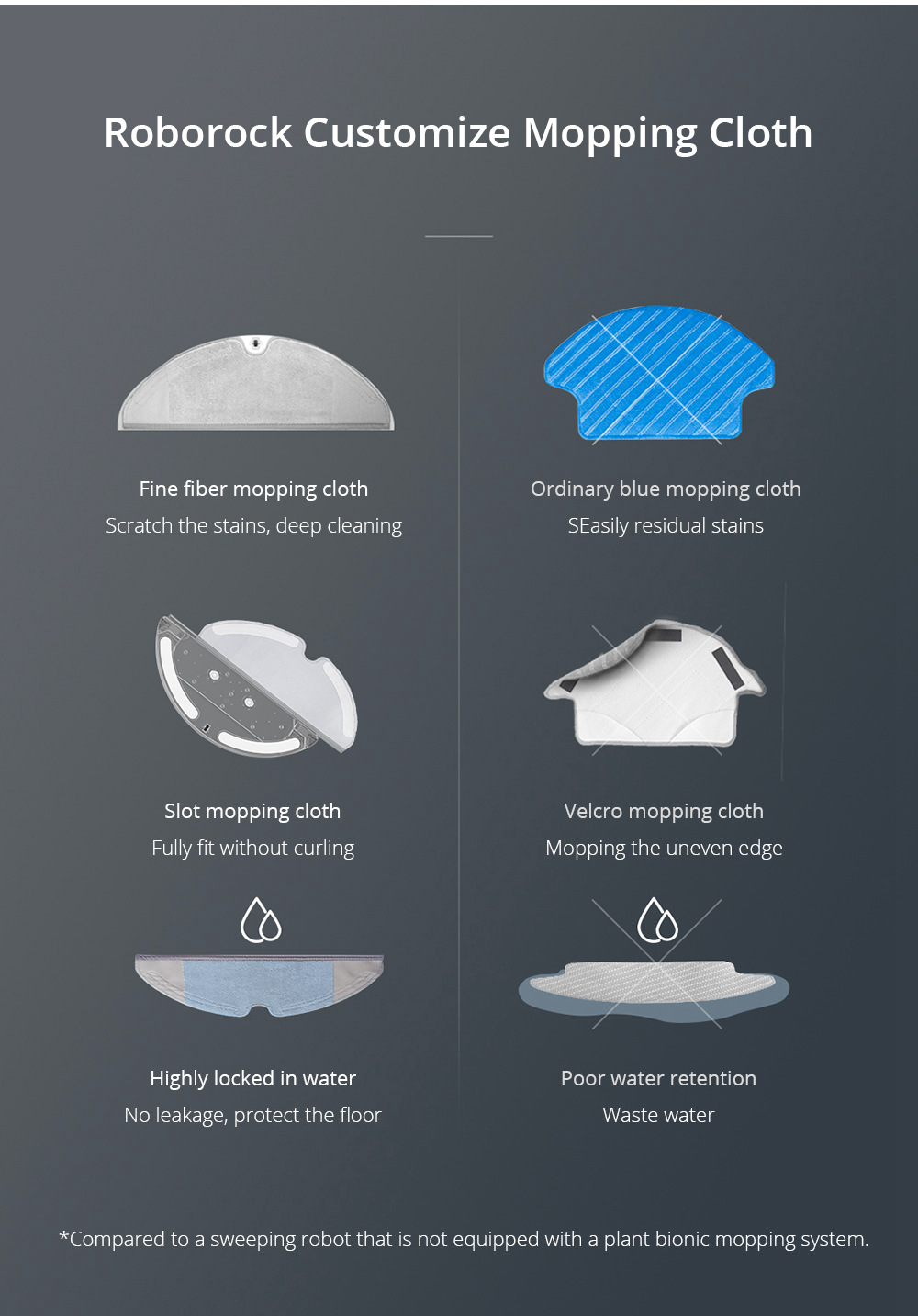 [Spain Stock][ International Version]Xiaomi Mijia Roborock S50 Robot Vacuum Cleaner 2 Automatic Area Cleaning 2000pa Suction 2 in 1 Sweeping Mopping Function LDS Path Planning 5200mAh Battery - White