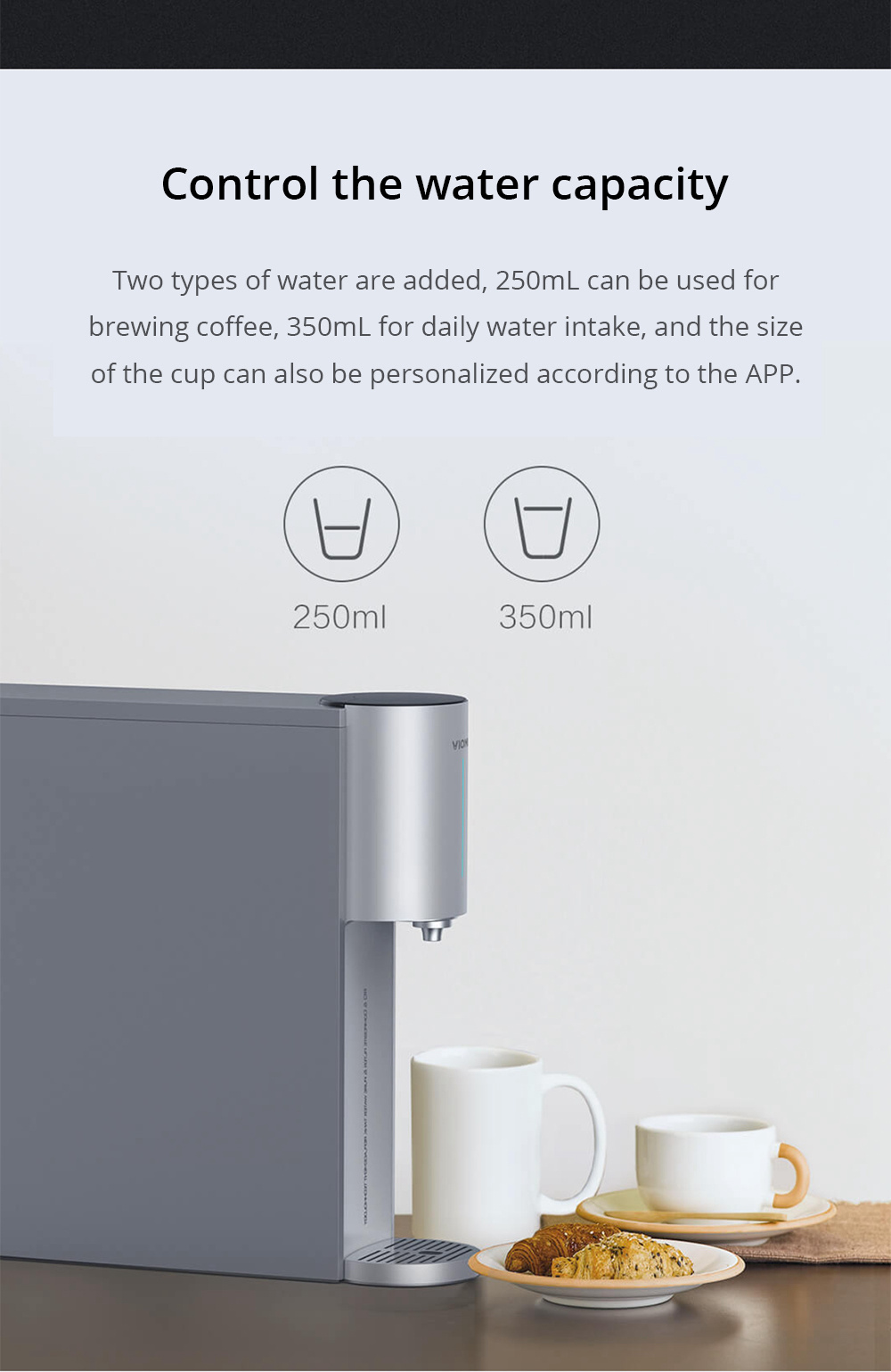 [Installation Edition]Xiaomi Viomi X3 Smart Water Purifier UV Sterilization Reverse Osmosis APP Remote Control - Gray